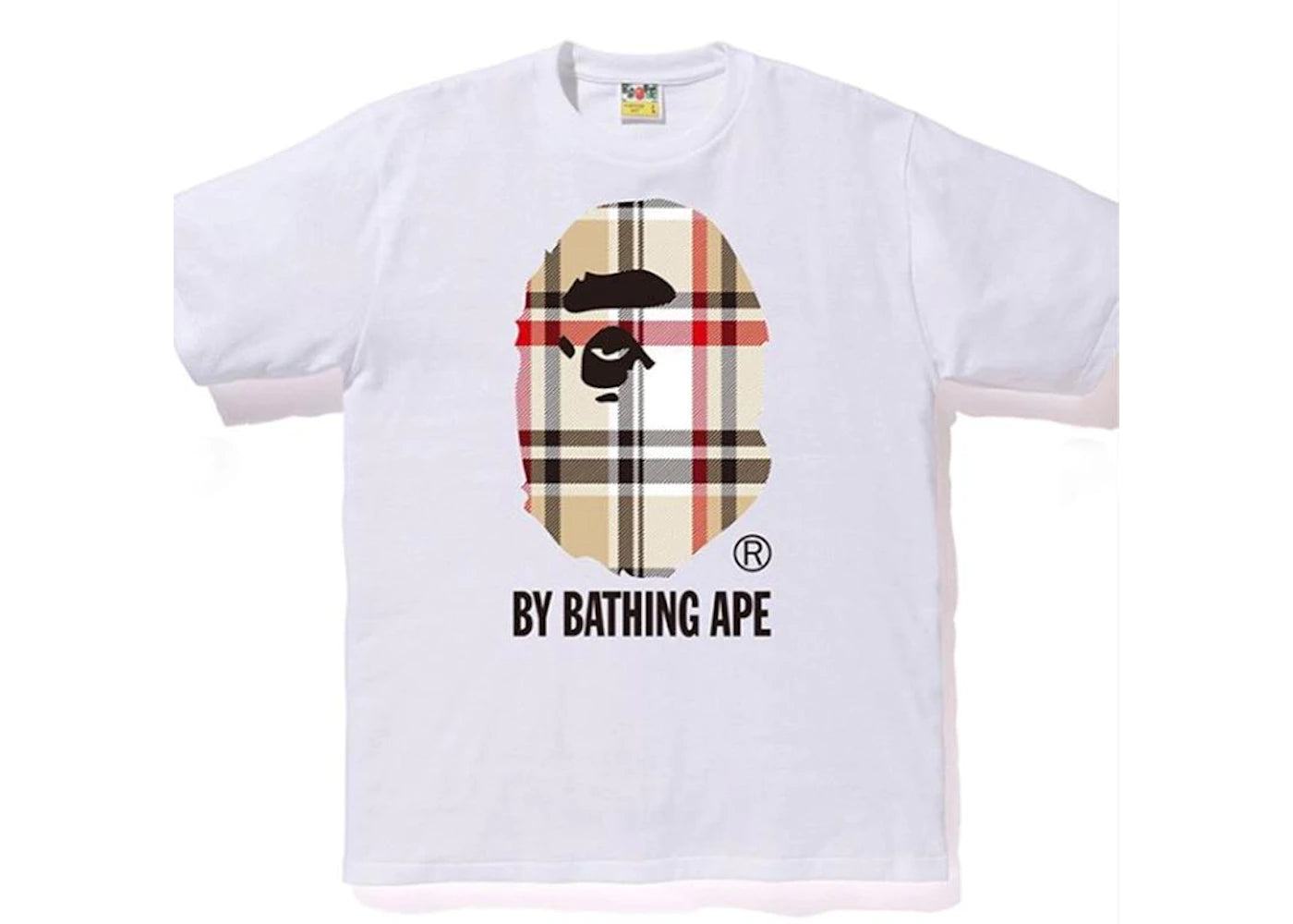 Bape Check By Bathing Ape Burberry White T-Shirt