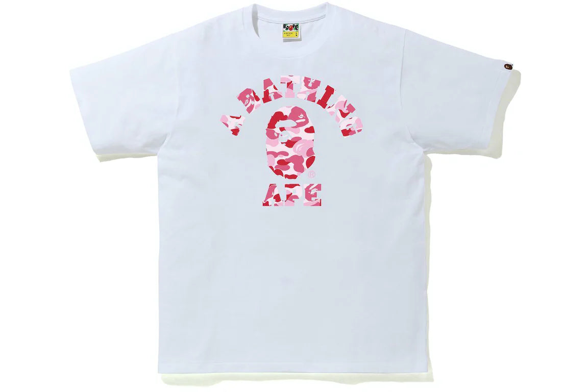 Bape ABC Camo White/Pink T-Shirt