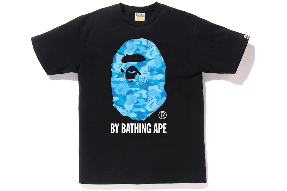 Bape Fire Camo Black/Blue T-Shirt