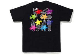 Bape Sta Illustration Tee Black