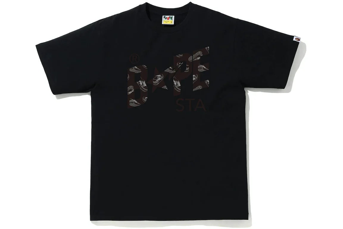 Bape Bapesta Logo Tee Black