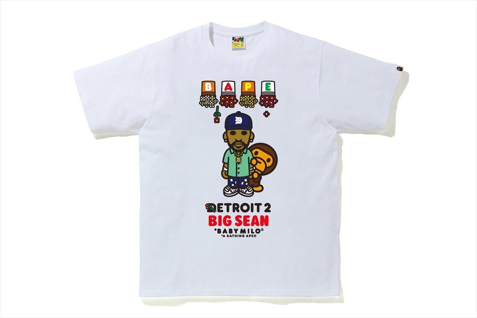 BAPE x Big Sean Detroit 2 Baby Milo Tee White