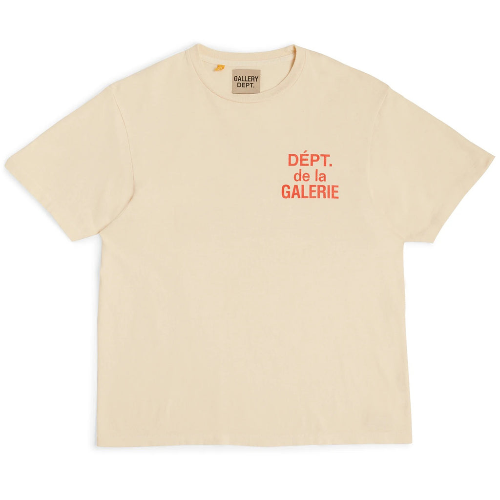 Gallery Dept. French T-shirt Cream/Orange