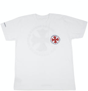 Chrome Hearts Made In Hollywood Plus Cross T-Shirt White/Red