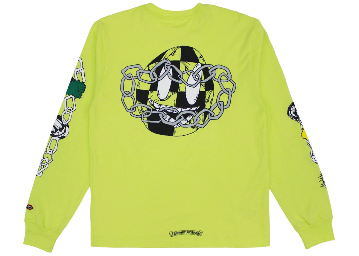 Chrome Hearts Matty Boy Link L/S T-shirt Lime Green