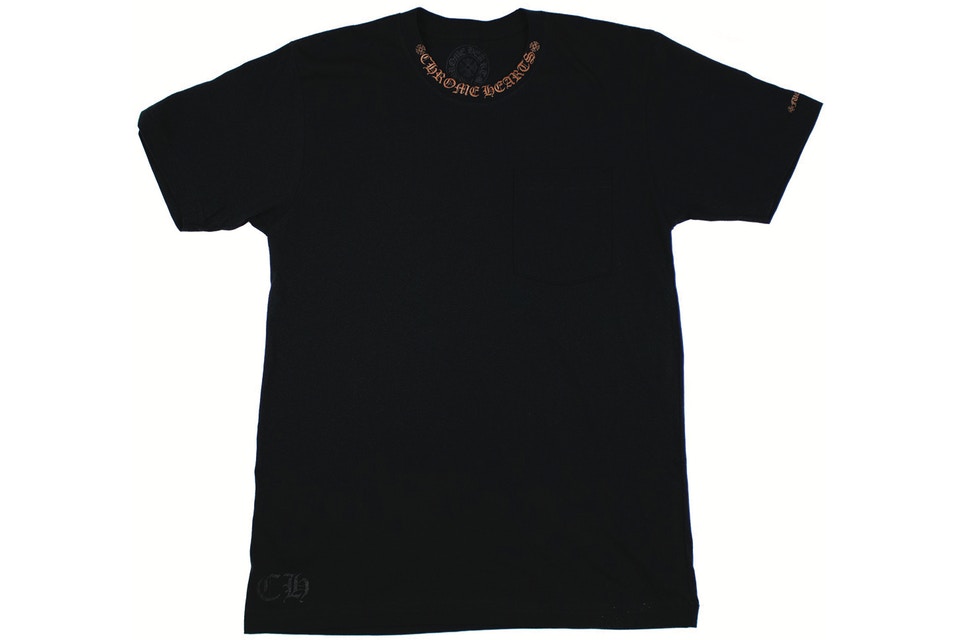 Chrome Hearts Neck Logo T-shirt Black/Brown