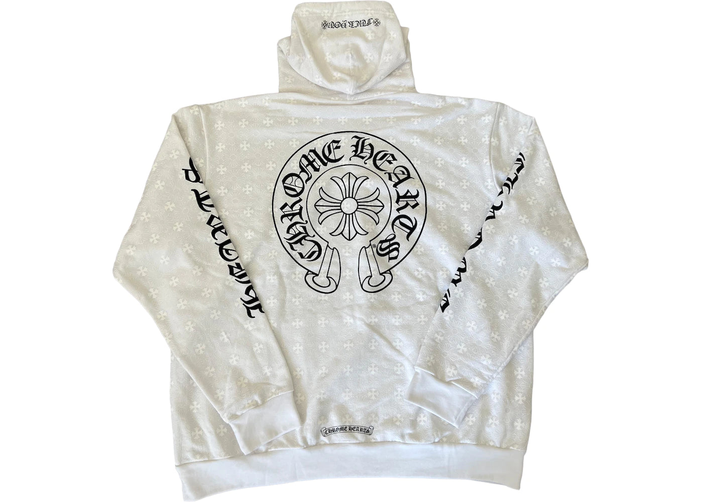 Chrome Hearts Plus Cross Horseshoe Hoodie White