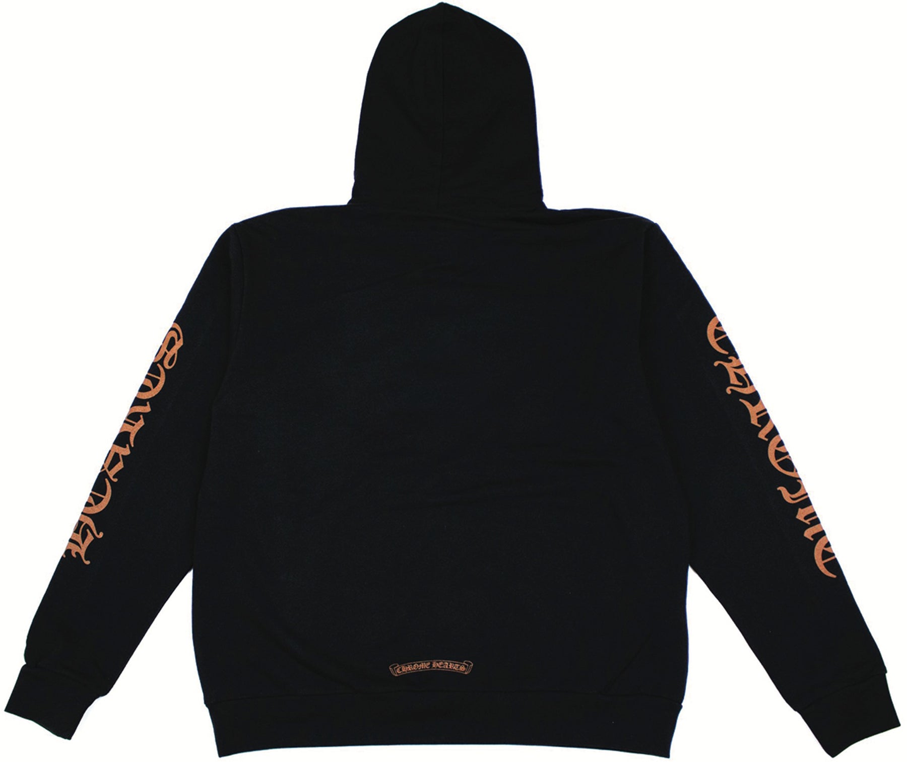 Chrome Hearts Vertical Logo FU Hood Hoodie Black/Brown