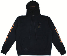 Chrome Hearts Vertical Logo FU Hood Hoodie Black/Brown