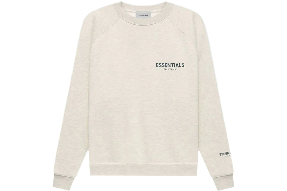 Fear of God Essentialn Pullover Crewneck Light Heather Oatmeal