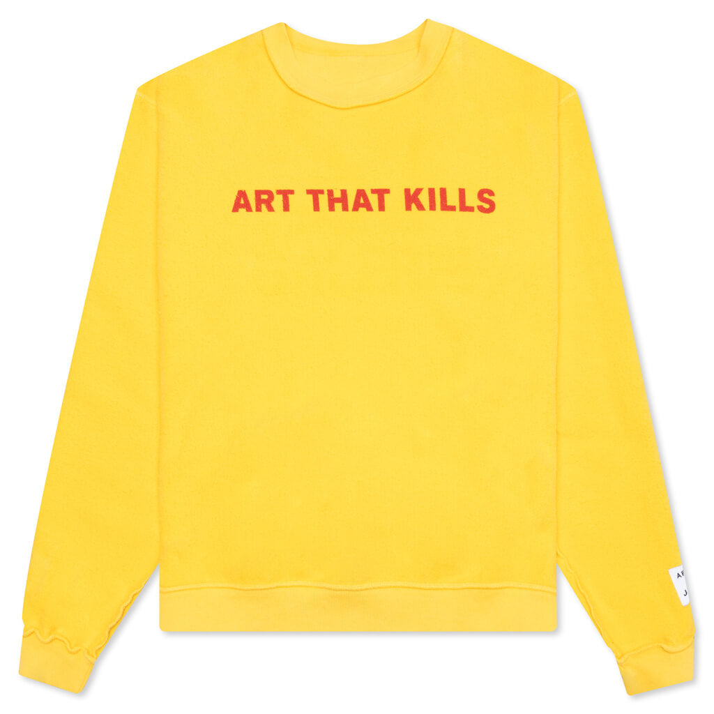 Gallery Dept. Art That Kills Reversible Crewneck Sweatshirt Yellow