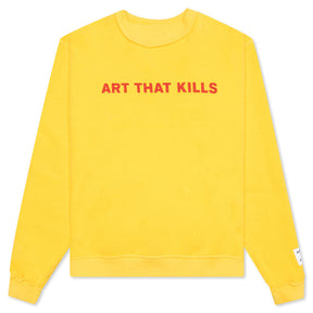 Gallery Dept. Art That Kills Reversible Crewneck Sweatshirt Yellow