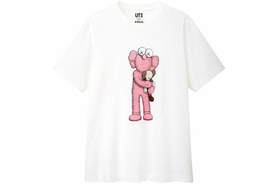 KAWS x Uniqlo Pink BFF Tee (US Sizing) White