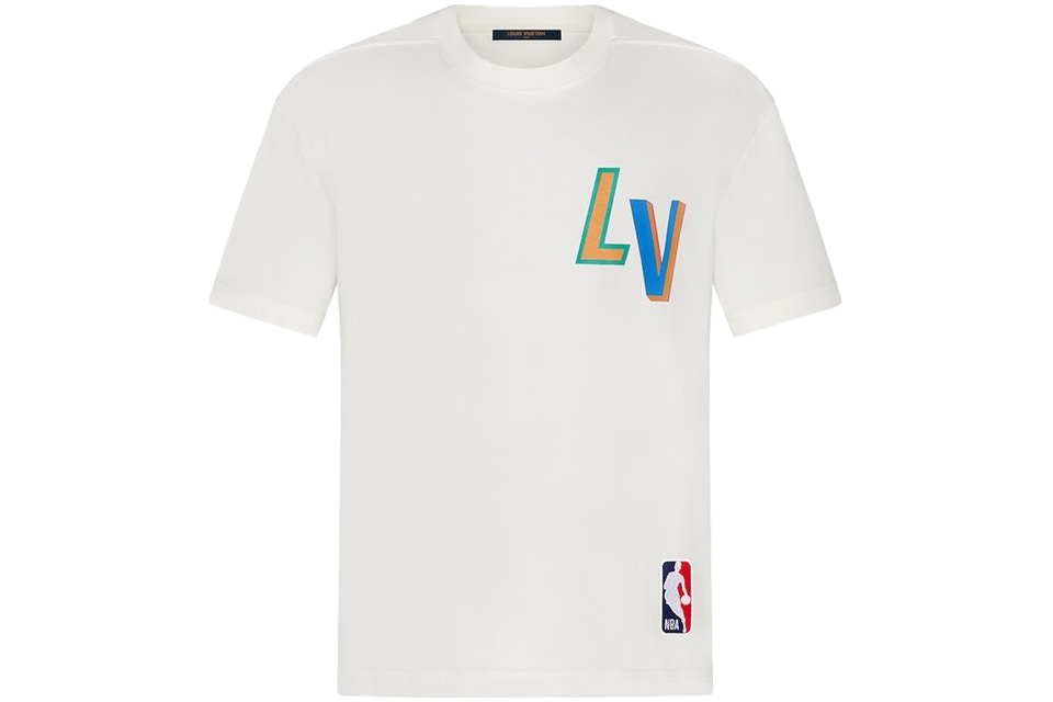 Louis Vuitton x NBA Basketball Short-Sleeved T-shirt White