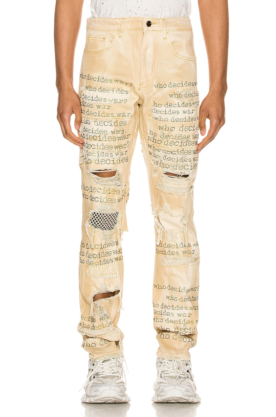 Who Decides War Rhinestone Jeans