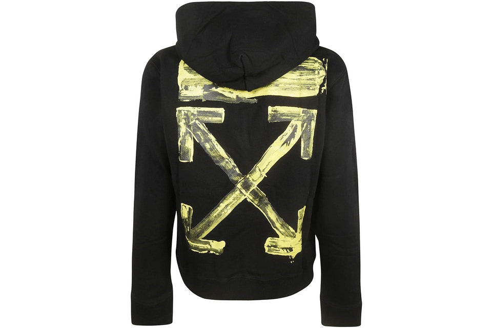 Off-White Acrylic Arrows Hoodie Black/Yellow