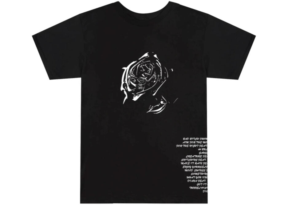 Pop Smoke x Vlone Tracklist Tee Black