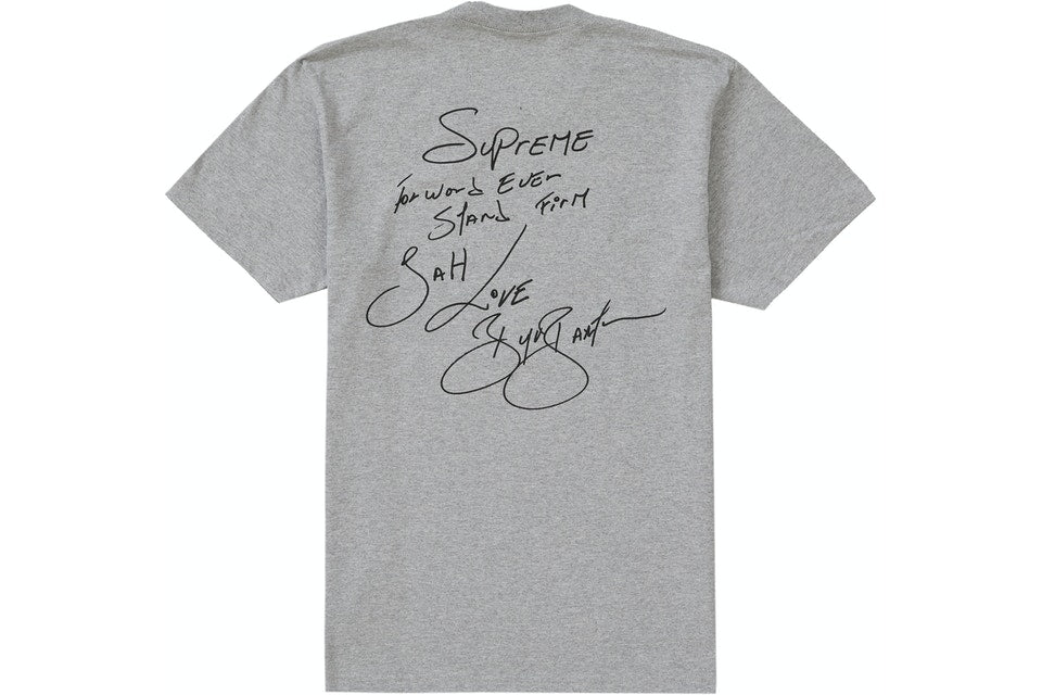 Supreme Buju Banton Tee Heather Grey