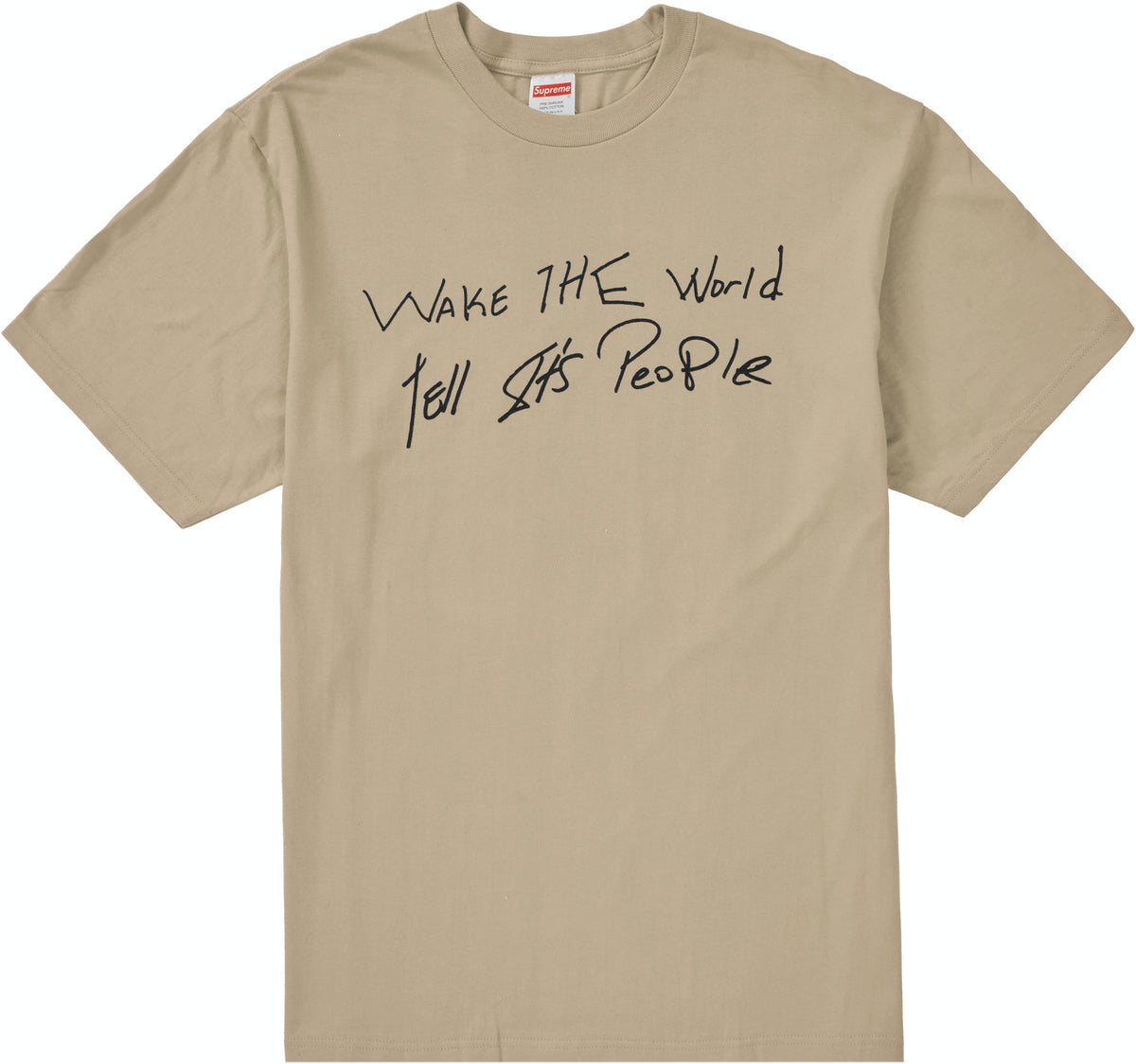 Supreme Buju Banton Wake The World Tee Clay