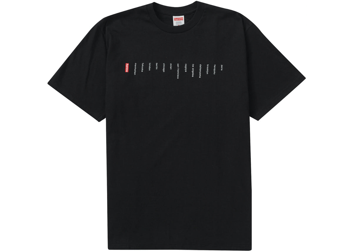 Supreme Location Tee Black