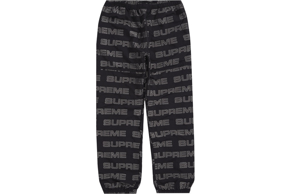 Supreme Logo Ripstop Track Pant Black