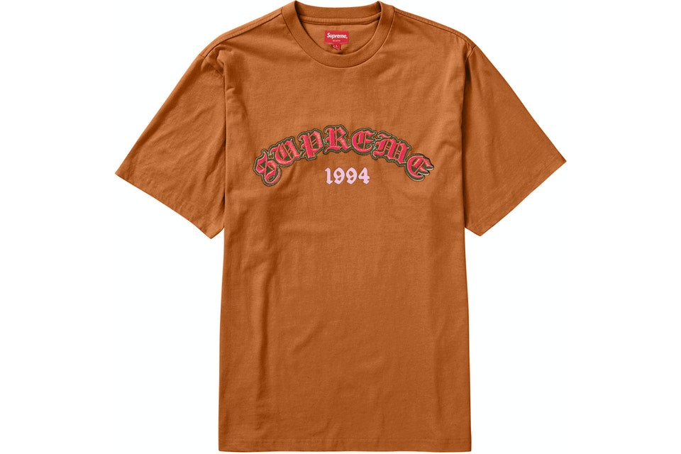 Supreme Old English Glow S/S Top Rust