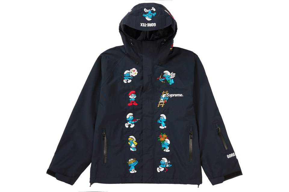 Supreme Smurfs GORE-TEX Shell Jacket Black