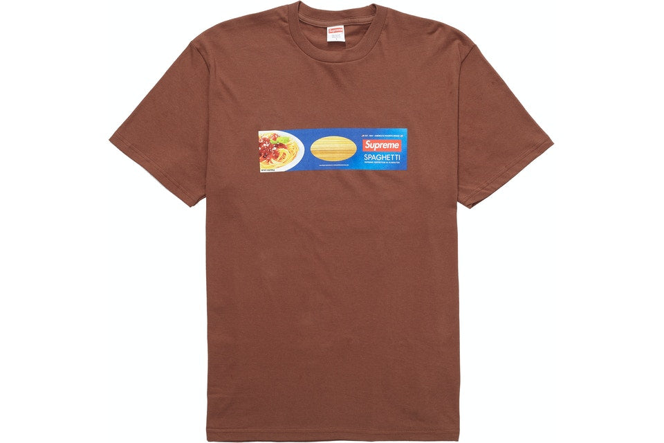 Supreme Spaghetti Tee Brown