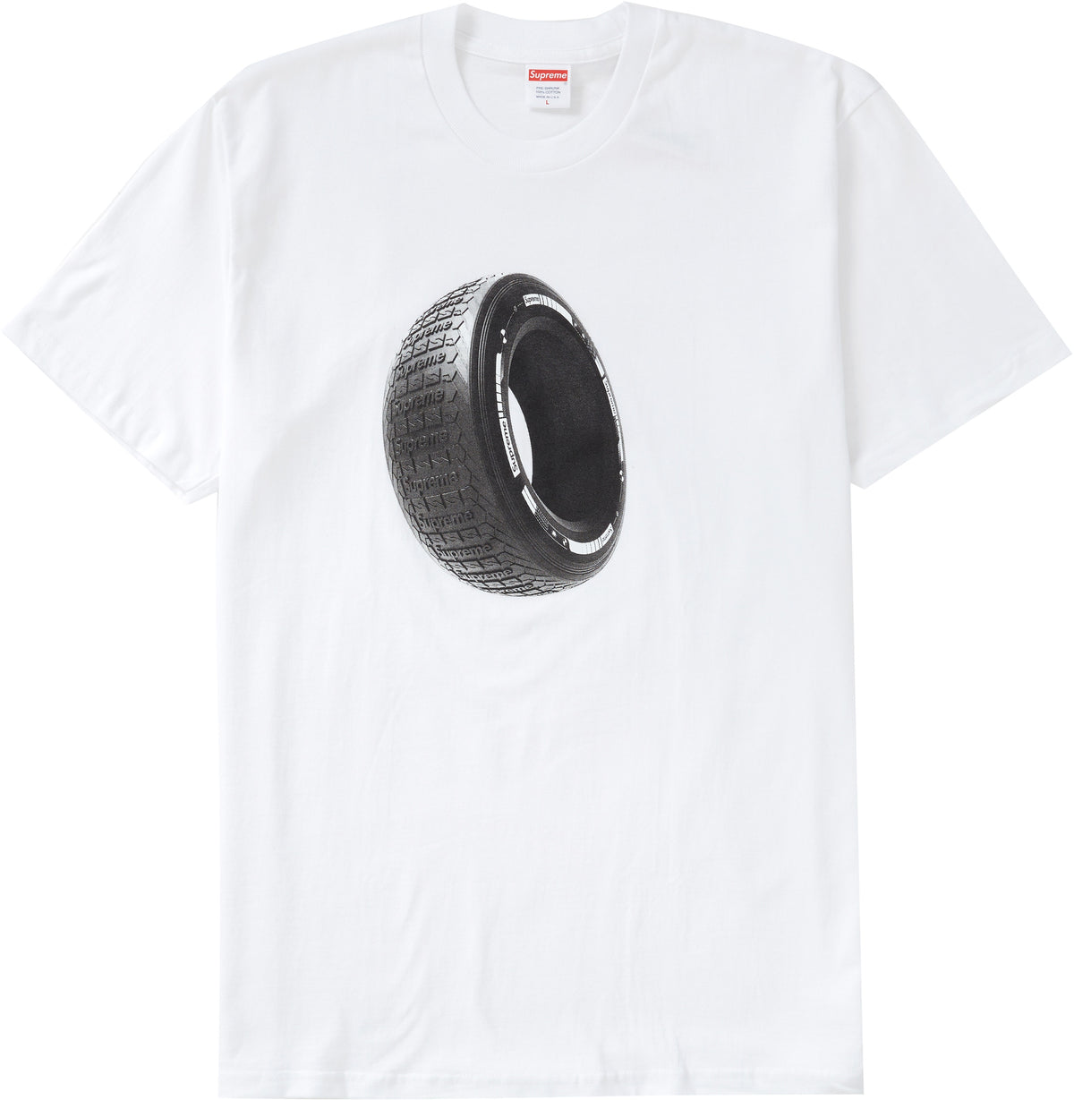 Supreme Tire Tee White