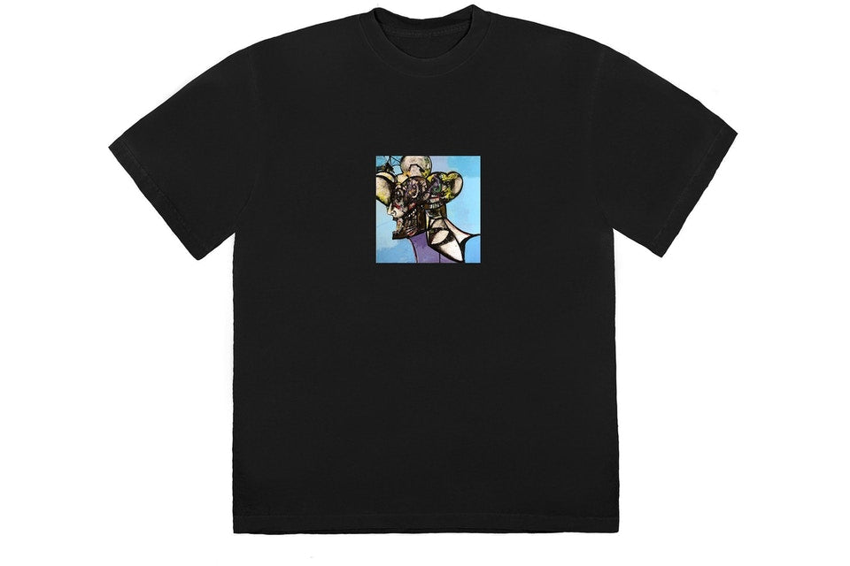 Travis Scott Portrait of Travis Title T-shirt Black