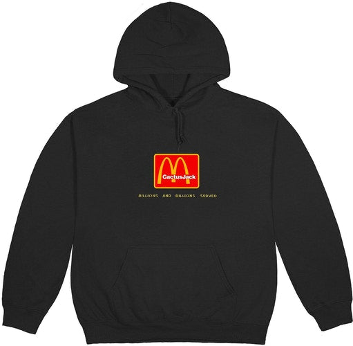 Travis Scott x McDonald's Billions Served Hoodie Washed Black