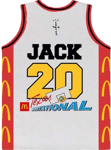 Travis Scott x McDonald's Cactus Jack All American Jersey White