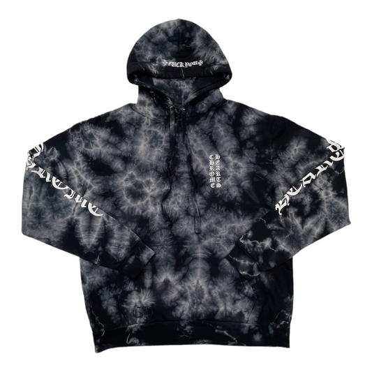 Chrome Hearts Horseshoe Hoodie Black Tie Dye