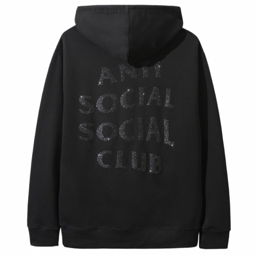 Anti Social Social Club Glitter Black Hoodie