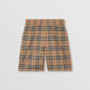 Burberry Vintage Check Technical Twill Shorts