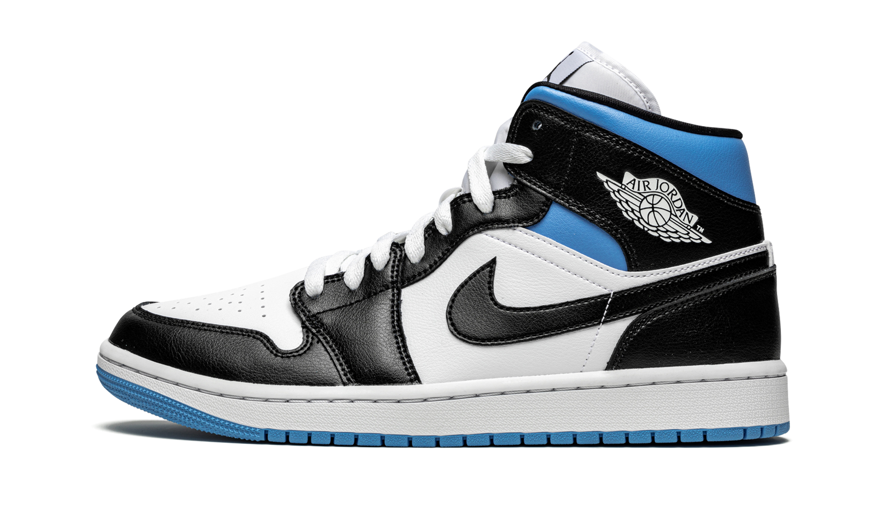 Air Jordan 1 Mid "University Black White" W