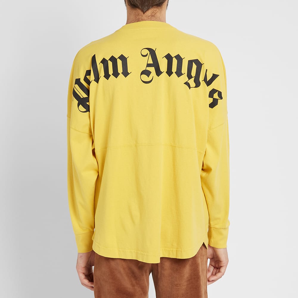 Palm Angels Logo Over Crewneck Yellow