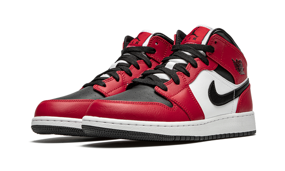 Air Jordan 1 Mid "Chicago Black Toe" GS