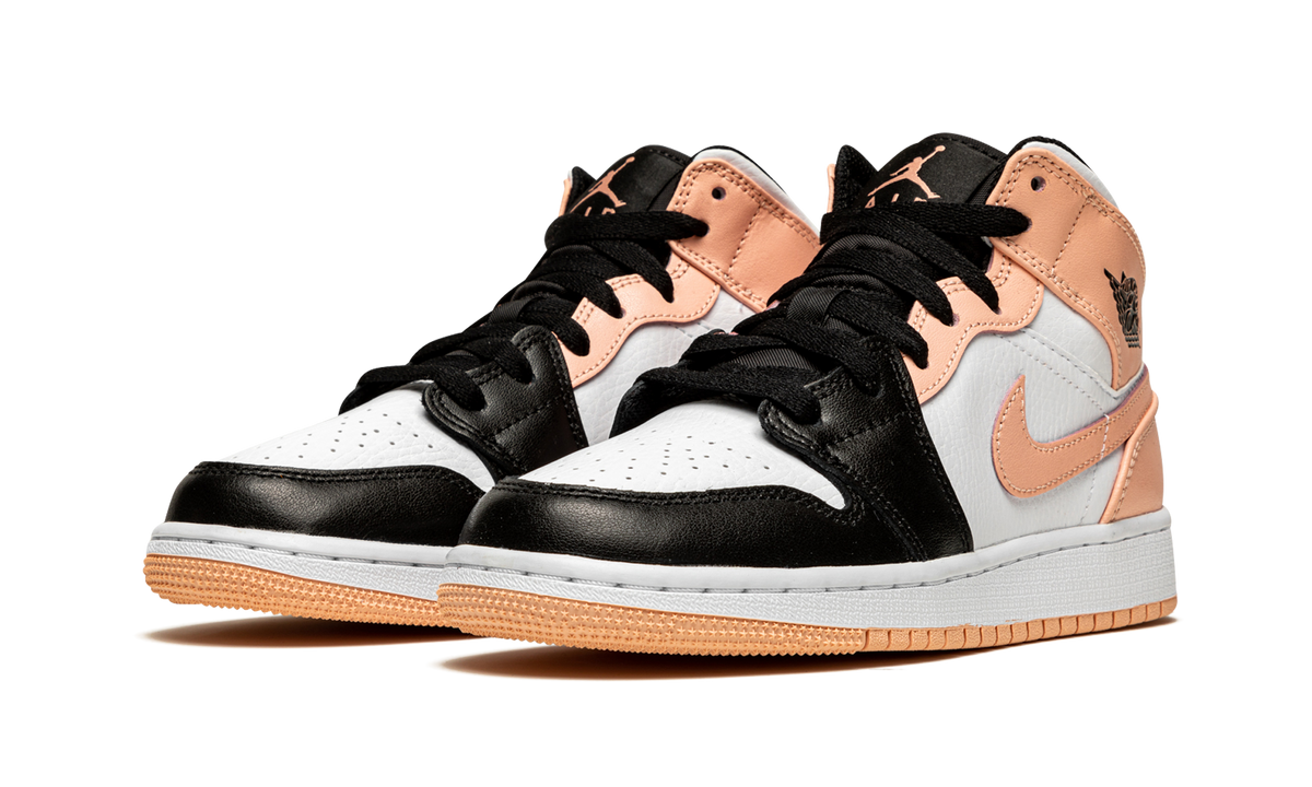 Air Jordan 1 Mid "Crimson Tint Toe" (GS)