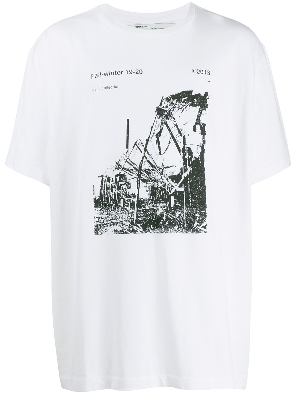 OFF-WHITE Ruined Factory S/S Recons White Tee