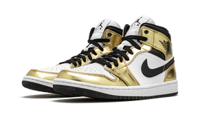 Air Jordan 1 Mid "Metallic Gold Black White"