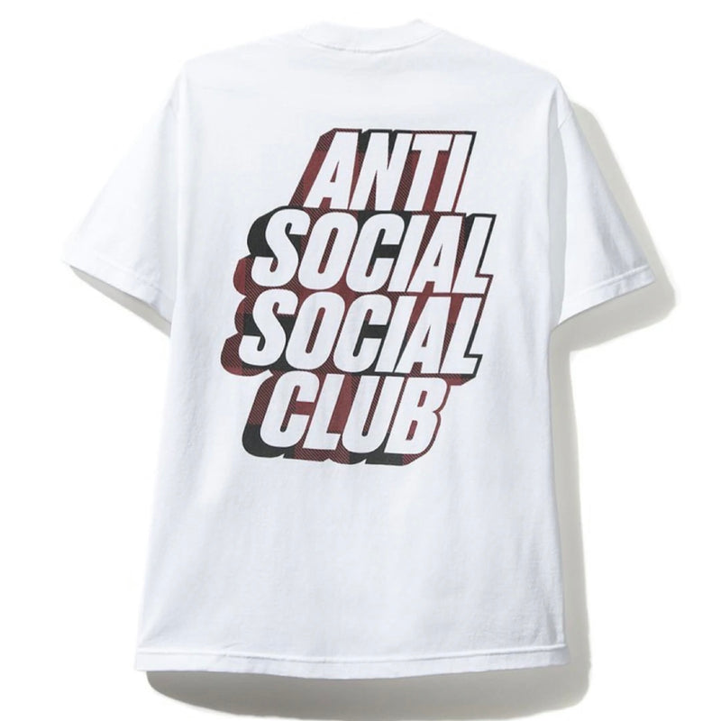 Anti Social Social Club Blocked Plaid Red White