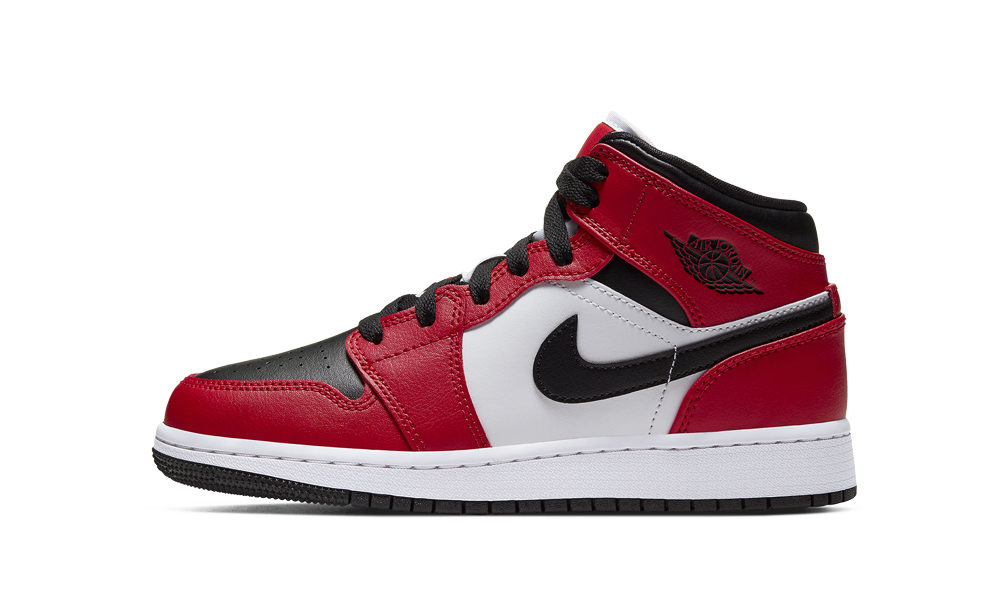 Air Jordan 1 Mid "Chicago Black Toe" GS