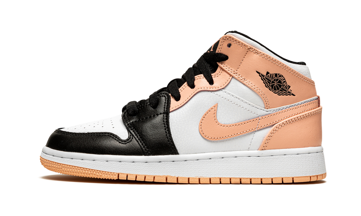 Air Jordan 1 Mid "Crimson Tint Toe" (GS)