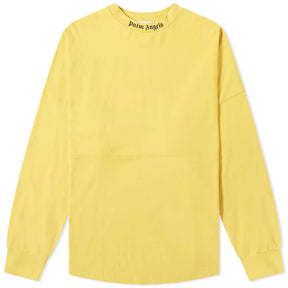 Palm Angels Logo Over Crewneck Yellow