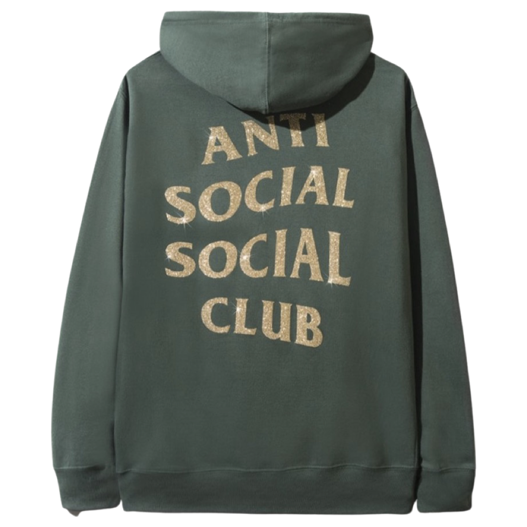 Anti Social Social Club Glitter Forest Green Hoodie