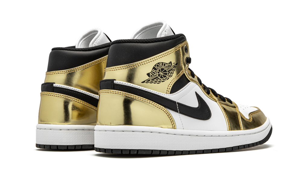 Air Jordan 1 Mid "Metallic Gold Black White"