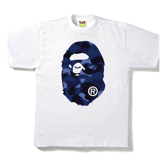 BAPE Color Camo Big Ape Head Tee (SS22) White/Navy