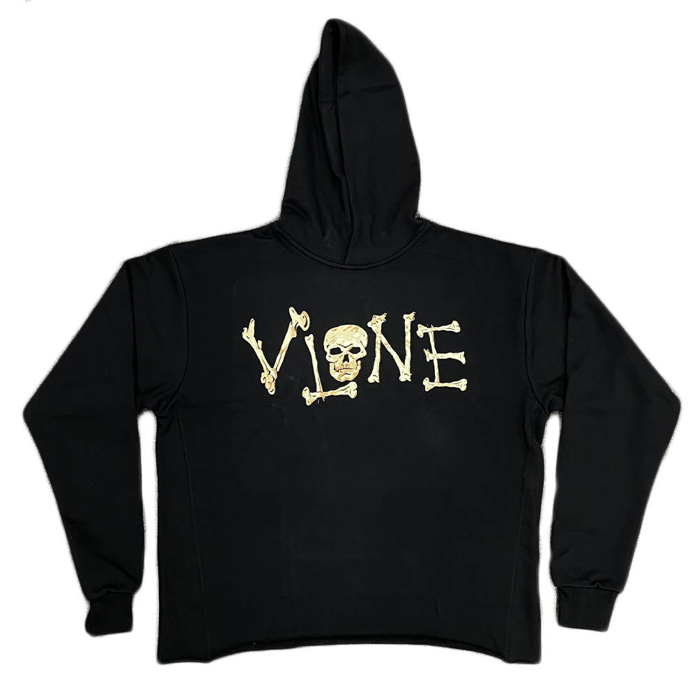 VLONE BLACK BONES HOODIE